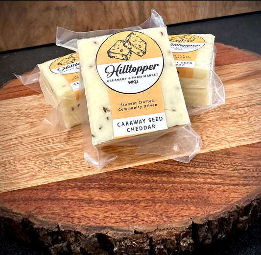 Caraway Seed Cheddar (Aged at least 3 months) 1/2 lb. Block